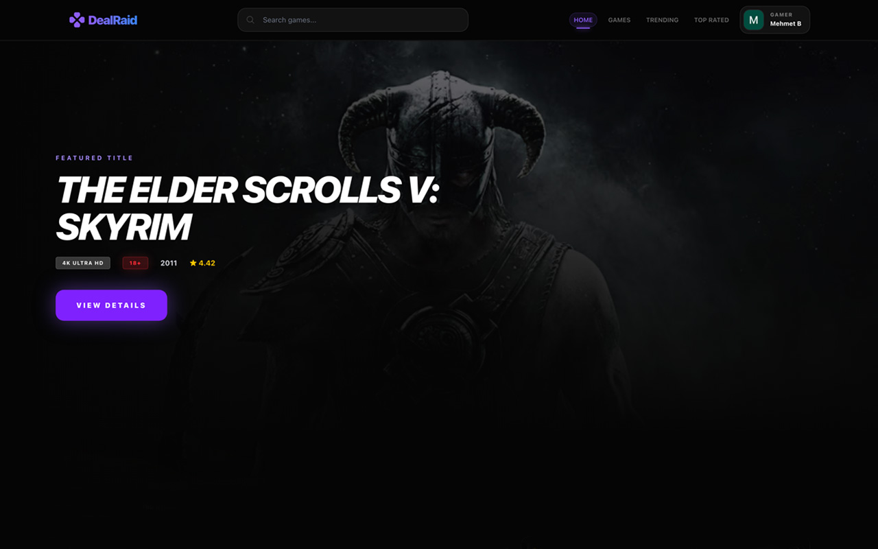 DealRaid - Game Price Tracker & Hub