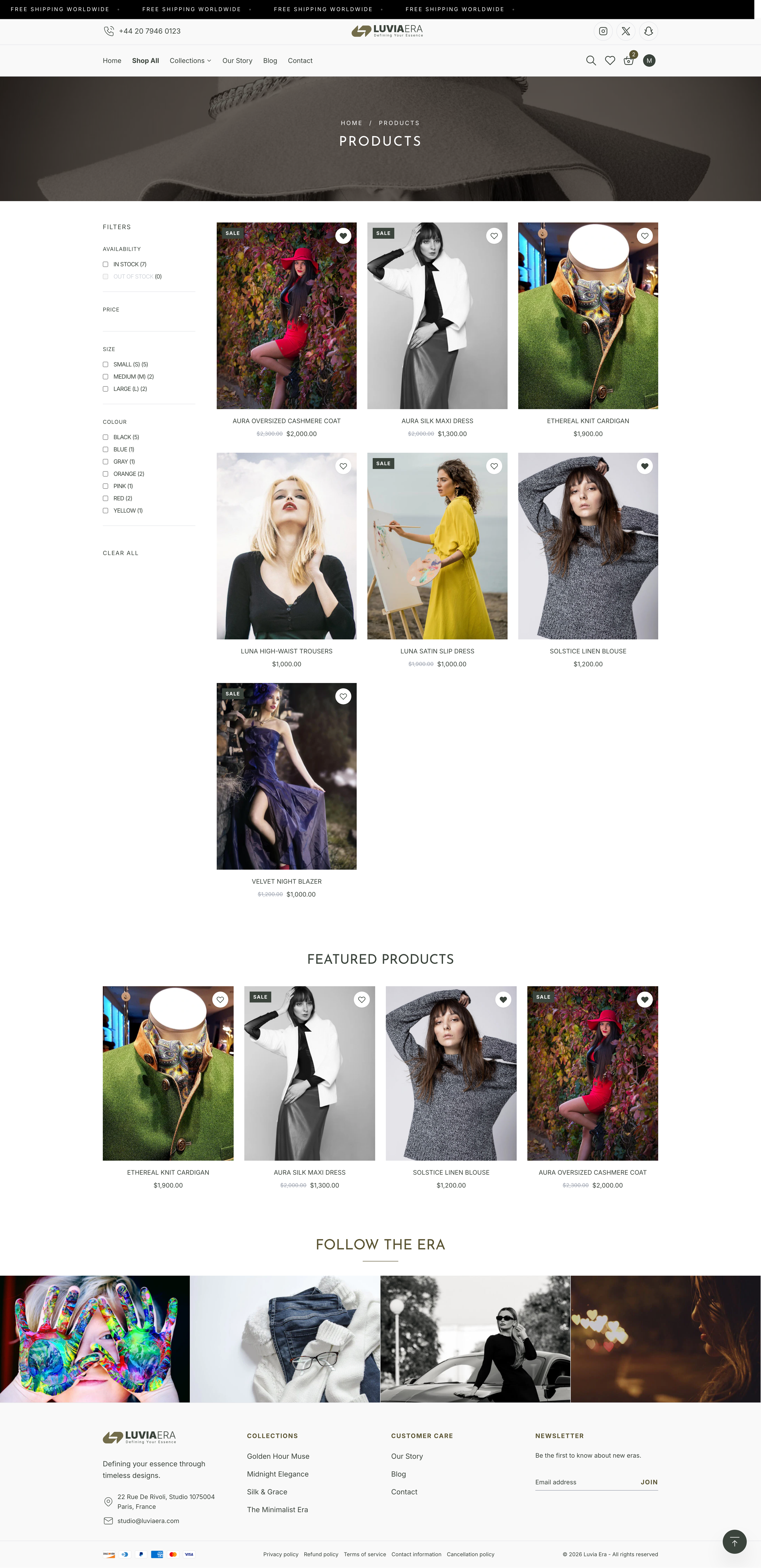 Luvia Era Custom Shopify Theme - View 2